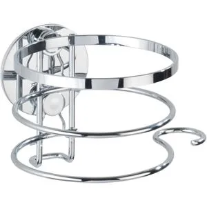 Wenko Haartrocknerhalter Turbo-Loc 21779100, ohne Bohren, Edelstahl, 12,5 x 9 x 11,5 cm