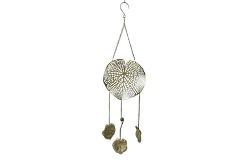 HTI-Line Dekofigur Traumfänger Verena Blatt (Stück, 1 St., 1 Dekoobjekt), Dreamcatcher Blätterdesign hängende Dekoration Windspiele Anhänger