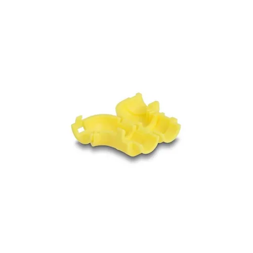 - Delock Kabel Clips zum Abwinkeln 8 Stück gelb 88123