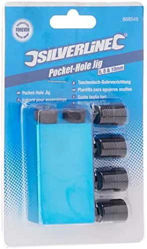 Silverline 868549 Pocket Hole Jig 6, 8 und 10 mm