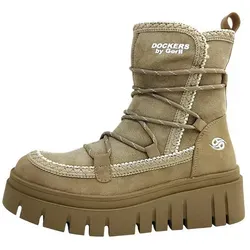 Dockers by Gerli Winterstiefel Schnürstiefelette beige 41 EU