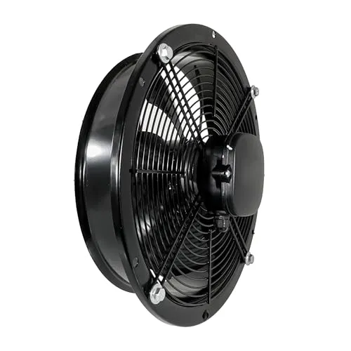 SYSTERM Wandventilator Axialventilator Lüfter mit Kugellagern, Stahl Industrieventilator für Dauerbetrieb Größen 200, 250, 300, 350, 400, 450 mm (aRos 350mm; 2450 m3/h)