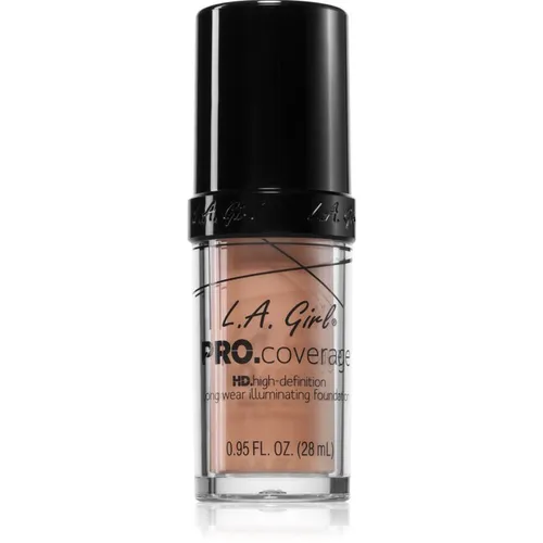 L.A. Girl Cosmetics PRO. Coverage Ausstrahlendes flüssiges Make Up Farbton Porcelain 28 ml