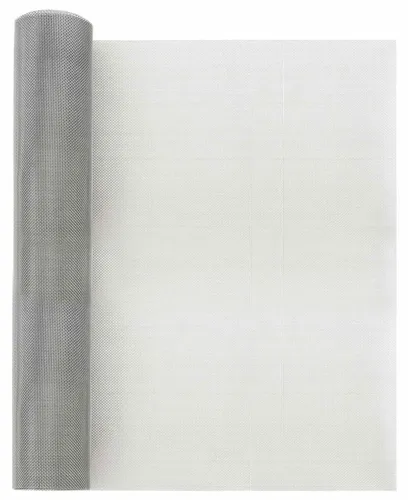 vidaXL Drahtgeflecht 40 x 1000 cm 18 Mesh Edelstahl 201 Silber