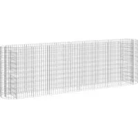 furnicato Hochbeet Gabionen aus verzinktem Eisen 330x50x100 cm