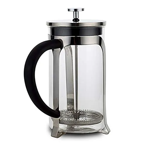 NAVA Kaffeebereiter Kaffeepresse GLASKANNE mit Siebstempel für die Zubereitung von Kaffee Tee Kräutertee ACER 0,6l