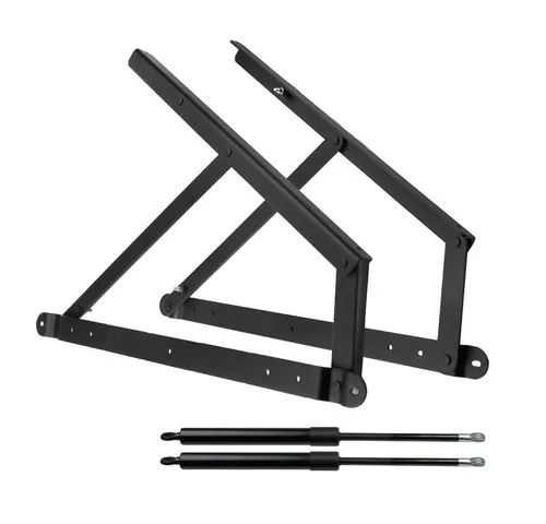 Prima-Online Möbelbeschlag Bett Hebebeschlag mit Gasdruckfeder 1200N - Hochwertiger Bettbeschlag für müheloses Anheben von Lattenrosten – ideal für Betten mit Stauraum. Wartungsfrei und einfach zu montieren, perfekt für Wohn- und Schlafzimmer.