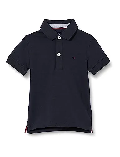 Tommy Hilfiger Poloshirt BOYS TOMMY POLO für Jungen - Rundhalsshirt aus elastischem Piqué, ideal für aktive Jungen. Hochwertige Baumwollmischung sorgt für Komfort und Bewegungsfreiheit.