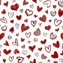 Home Fashion, Hearts allover, Lunch-Servietten aufgefaltetes Maß 33 cm x 33 cm, im Viertelfalz, 20 Stück pro Pack