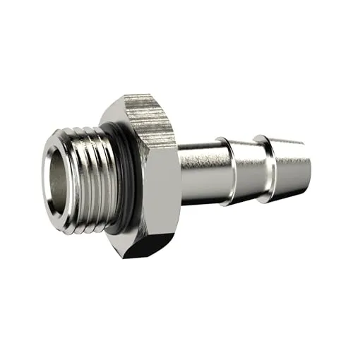 RIEGLER 111470-239.505 Einschraubschlauchtülle, O-Ring, G 1/4, Schlauch LW 6, MS vern., 1Stk