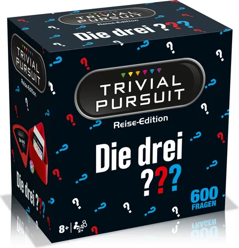 Trivial Pursuit - Die Drei ??? Fragezeichen - Gesellschaftsspiel mit 600 kniffligen Fragen, ideal für Fans der drei Detektive und spannende Spielabende mit Freunden oder Familie.
