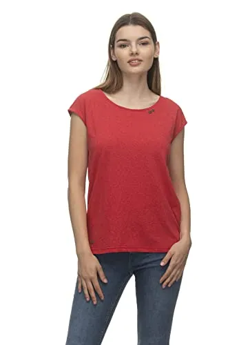 Ragwear DANKKA Bloom Damen Frauen Übergangsjacke,Jacke,Übergangsjacke mit Kapuze,tailliert,Blau,XL