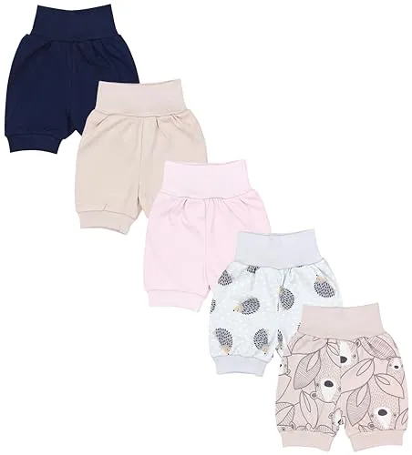 TupTam Baby Mädchen Pumphose 5er Set - Baby-Hosen, aus 100% Baumwolle, ideal für den Sommer, in fröhlichen Farben und Designs für höchsten Tragekomfort.
