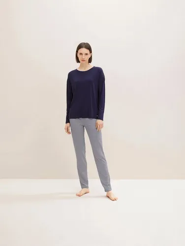 TOM TAILOR Sweatpants Bodywear Pyjama-Set mit Streifenhose