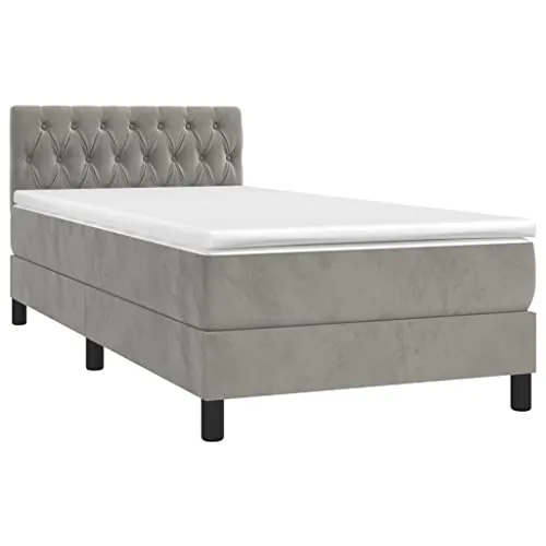 vidaXL Boxspringbett 90x200cm mit Matratze von vidaXL