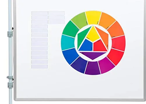 Betzold Farbkreis nach Itten - Magnetisches Tafelmaterial für den Kunstunterricht mit 18 Teilen, ideal zur Veranschaulichung der Farbverbindungen nach Itten und inkl. Kopiervorlage.