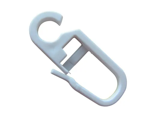 rewagi Gardinenhaken Faltenlegehaken, Gardinenhaken, Gardinengleiter, Gardinenzubehör, Gardinen, Vorhänge, Gardinenstangen, Seitanschals, Flächenvorhänge, (25-St., Öse Ø 6mm weiß), Verkaufseinheit: 25, 50, 100 Stück