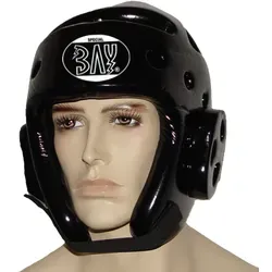 BAY-Sports Kopfschutz Kampfsport Kickboxen Taekwondo Schaumstoff Lack Kopfschutz, Kinder und Erwachsee, besonders leicht, abwaschbar, XS - XL XS