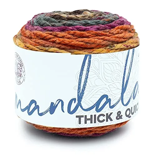  Lion Brand Yarn Mandala Thick & Quick Bulky Yarn Taschenuhr 1 Knäuel