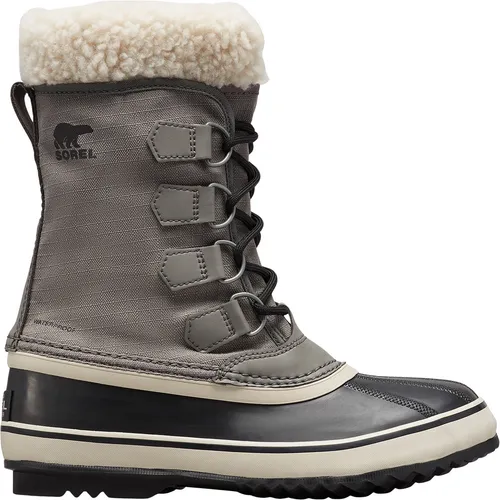 Sorel WINTER CARNIVAL WATERPROOF Schneestiefel für Damen, Grau (Quarry x Black), 38 EU - Wanderschuhe mit wasserdichtem Design und isolierender Sohle für optimalen Komfort und Schutz bei winterlichen Bedingungen.