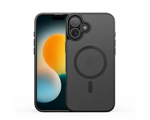 Produktbild Dux Ducis Handyhülle Yind mit Magnetfunktion Robustes Case Kompatibel mit iPhone 17 Schwarz 6,3, Griffige Oberfläche mit integriertem Magnetring für kabelloses Laden