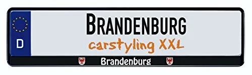 carstyling XXL Design Kennzeichenrahmen Bundesland Brandenburg 1 Stück