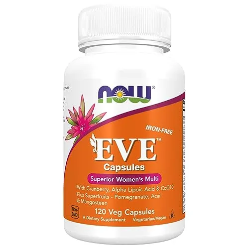 Now Foods, EVE, Multivitamin für Frauen, 120 vegane Kapseln, Laborgeprüft, Glutenfrei, Vegetarisch, Ohne Gentechnik