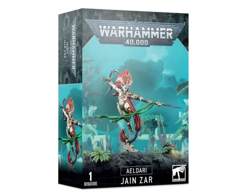 Warhammer 40.000 - Aeldari Jain Zar Miniatur - 40K Miniaturen, unbemalte und zusammenbaubare Kunststofffigur von Jain Zar der Craftworlds Eldar, ideal für Sammler und Hobbyisten.