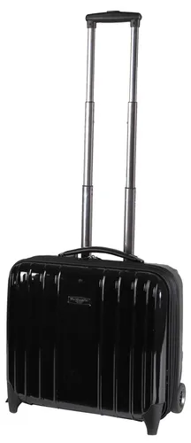 Business-Trolley Polycarbonat Schwarz 24 L mit Laptopfach und Zahlenschloss