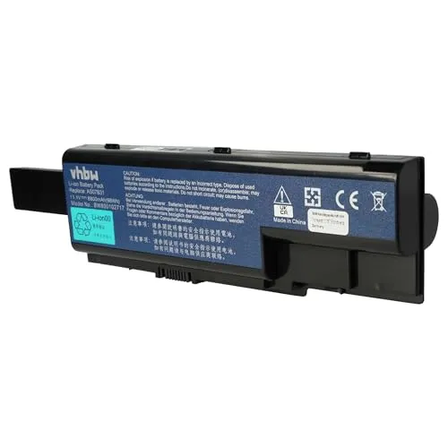 vhbw 1x Akku kompatibel mit Acer Aspire 7720ZG-3A1G16Mi, 7730Z, 7730, 7730G, 7735G, 7735, 7720ZG Notebook (8800 mAh, 11,1 V, Li-Ion)