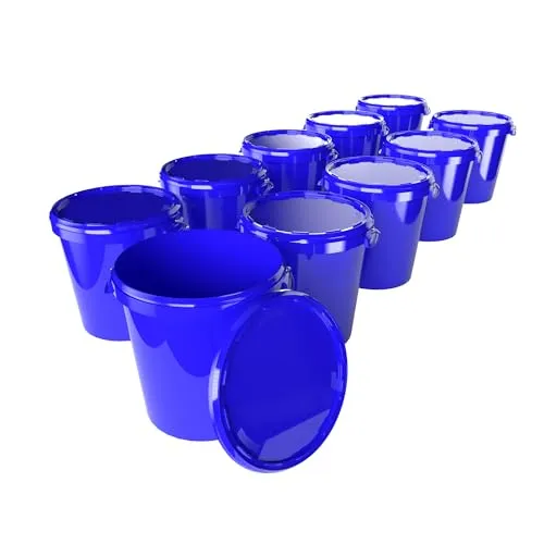 Eimer mit Deckel 30 Liter in blau von FixedByU