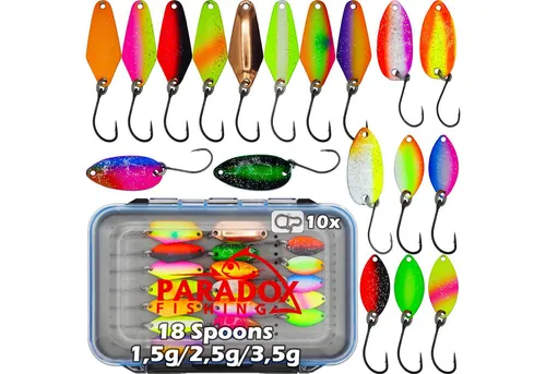 Paradox Fishing Kunstköder Spoon Set 18 Stück von Paradox Fishing
