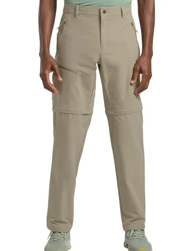 Jack Wolfskin PICO TRAIL ZIP OFF PANTS M beige 46 - Wanderhose für Herren, vielseitig mit abnehmbaren Hosenbeinen, ideal für Trekking und Outdoor-Aktivitäten.