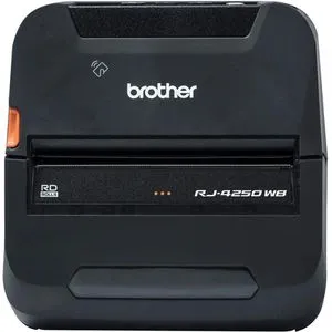 Brother RJ4250WB Etikettendrucker - Tragbarer Drucker mit WLAN - Drucker für mobile Anwendungen, bietet 203 dpi Auflösung und Bluetooth-Konnektivität für flexibles Etikettendrucken unterwegs.