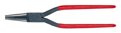 Bessey Rundzange Spengler-Rundzange D311, 260mm - Klempner- & Spenglerwerkzeuge, ideal für Greif- und Biegearbeiten mit langen, runden Backen und PVC-beschichteten Griffen für optimalen Komfort.