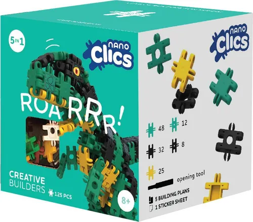 Clics Bausteine Nano Clics Creative Builders Set 125 Stück nachhaltig