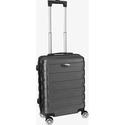 H4L Koffer Trolley Reisekoffer Hartschalenkoffer ABS Anthrazit 22 Zoll - Koffer in Anthrazit, 22 Zoll (38x23x55 cm), aus strapazierfähigem ABS-Material mit 3-stelligem Zahlenschloss und 4 drehbaren Rollen für müheloses Manövrieren – ideal für Ihre Reisen.
