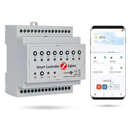 Automat-on Fußbodenheizungscontroller 230V | Zigbee CH8Z für 8 Räume