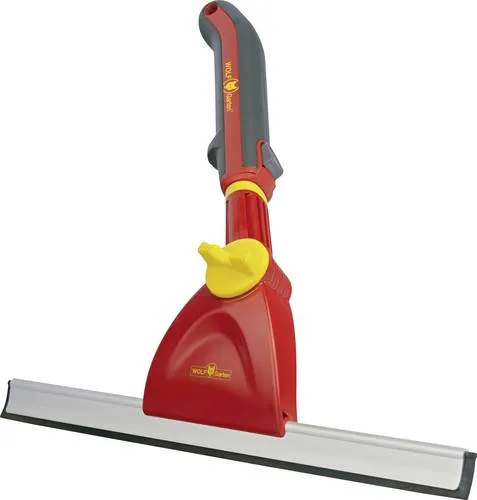 WOLF-Garten Fensterwischer 71ANA015650 FW-M 35 cm - Flexibler Fensterwischer mit 35 cm Arbeitsbreite, abnehmbaren und waschbaren Wischvlies. Optimal für hohe Gläser und schwer zugängliche Stellen - für müheloses Arbeiten!