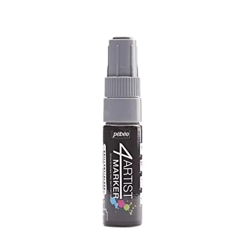 Pebeo 580248 4 Künstler Marker, Metall, grau