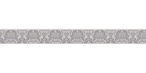 Tapetenbordüre Borte Barock grau hellgrau selbstklebend 30389-2 (41,80€/1qm)