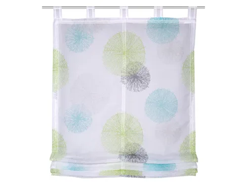 Home Wohnideen Schlaufenraffrollo Voile Digitaldruck Rawlins 140 x 120 cm Grün