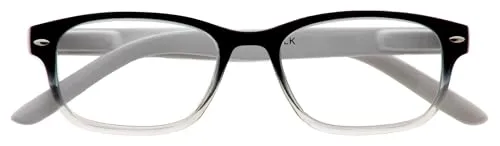Zippo Lesebrille – Schwarz Weiß Glänzend – +3.00 Dioptrien – Für Damen und Herren – Brille mit Sehstärke – Reading Glasses