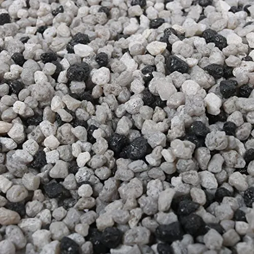 Aqua Della, Kies für Aquarien, Farbe Grey Mix, 2 kg, dekorativ und funktional, bietet Unterstützung, besteht aus hochwertigen Elementen, vor Gebrauch mit lauwarmem Wasser abspülen