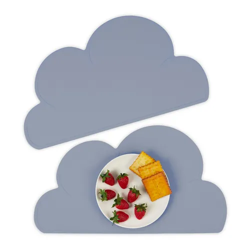 Platzdeckchen Kinder 2er Set, Tischset abwaschbar, Platzset, Silikon Unterlage