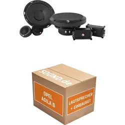 Rockford Fosgate Power P165-SE Einbaupaket für Opel Agila B - Komplettset für den Lautsprecherwechsel im Opel Agila B (2007-2014) mit hochwertigen Rockford Fosgate Boxen. Optimale Klangqualität durch 2x Tief-Mitteltöner und 2x Hochtöner. Einfache Installation mit Adapterringen und -steckern.