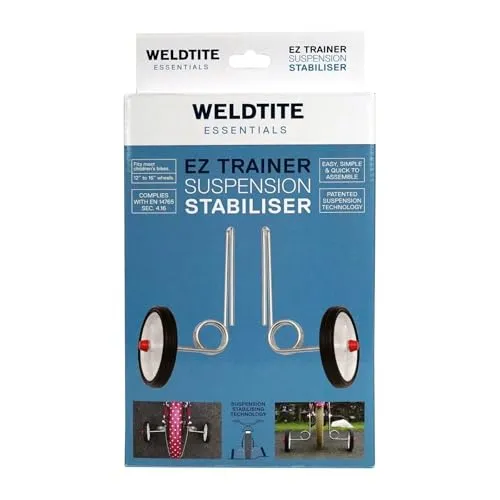 WELDTITE Essentials Adie Ez Trainer Stützräder für Kinderfahrräder – Weiß, 12-16 Zoll