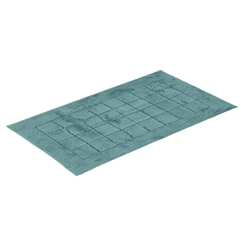 Vossen Badematte Exclusive NOS, Türkis - Badteppich in Türkis, rutschfest und für Fußbodenheizung geeignet. Hergestellt in Österreich, Oeko-Tex® Standard 100, 60x100 cm.