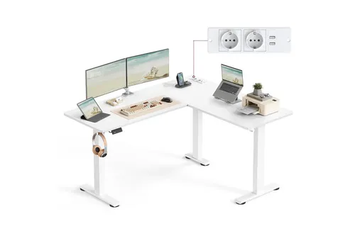 Produktbild VASAGLE Höhenverstellbarer Schreibtisch elektrisch L-Form 160 cm
