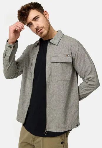 Indicode Langarmhemd INEuron - Modernes Businesshemd mit Reißverschluss und Brusttaschen, ideal für vielseitige Looks im Alltag.